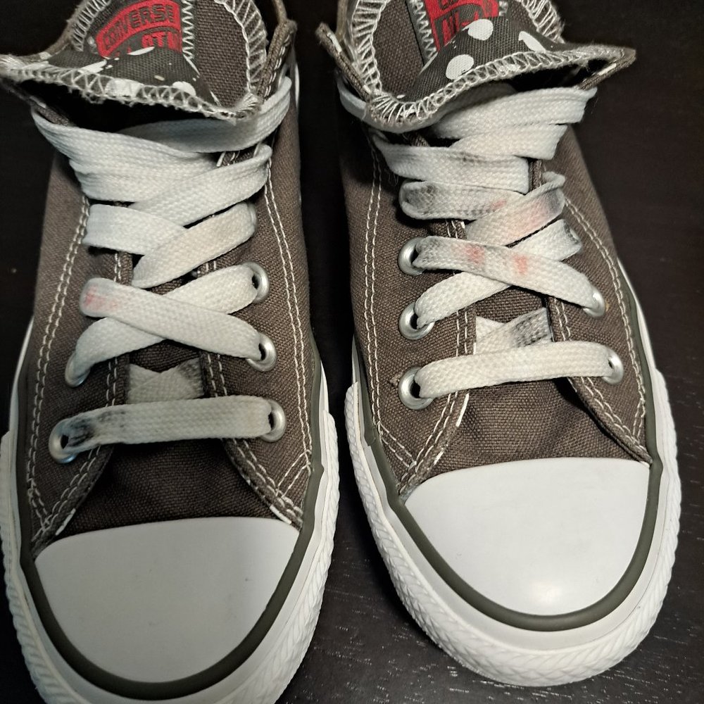 Converse Chuck Taylor Gray Polka Dot Insole- Classic Low Top Size 7 - Picture 7 of 12